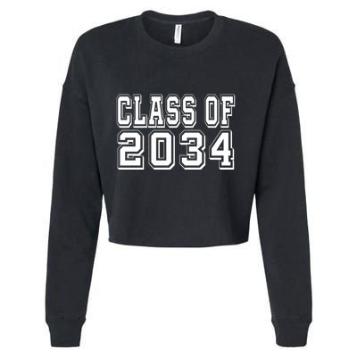 Class Of 2034 Grow With Me Cropped Pullover Crew