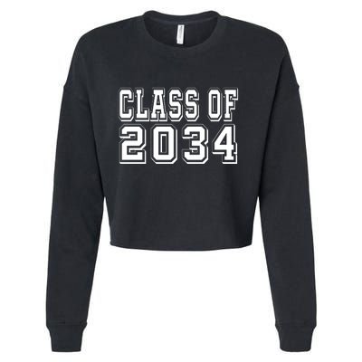 Class Of 2034 Grow With Me Cropped Pullover Crew