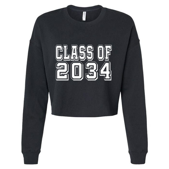 Class Of 2034 Grow With Me Cropped Pullover Crew