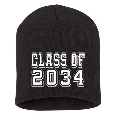 Class Of 2034 Grow With Me Short Acrylic Beanie