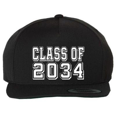 Class Of 2034 Grow With Me Wool Snapback Cap