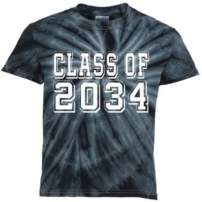 Class Of 2034 Grow With Me Kids Tie-Dye T-Shirt