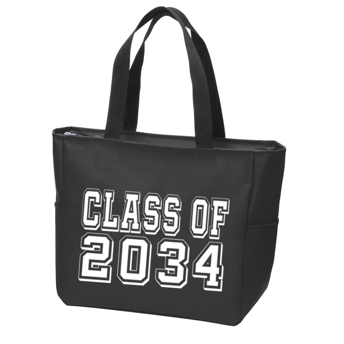 Class Of 2034 Grow With Me Zip Tote Bag
