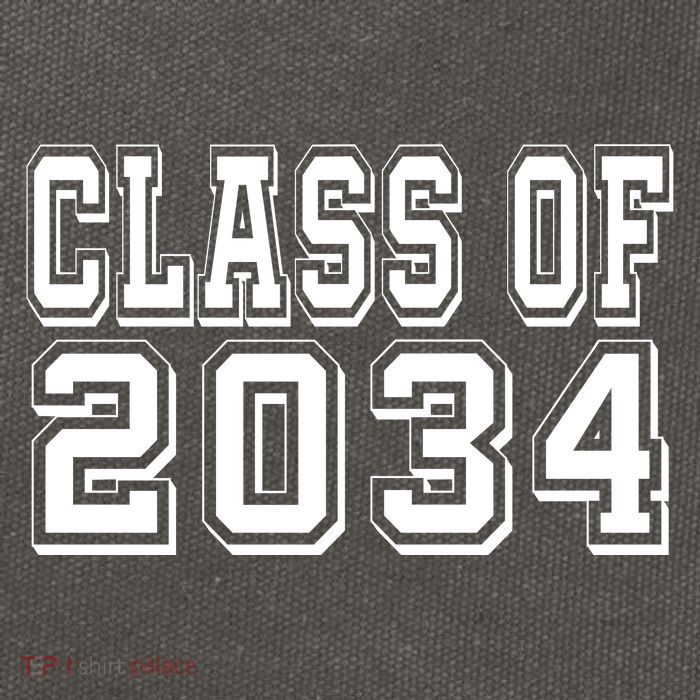 Class Of 2034 Grow With Me Cotton Canvas Backpack