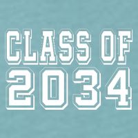 Class Of 2034 Grow With Me Sueded Cloud Jersey T-Shirt