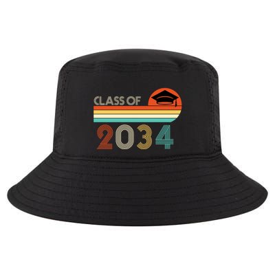 Class Of 2034 Grow With Me Pre-K Graduate Vintage Cool Comfort Performance Bucket Hat