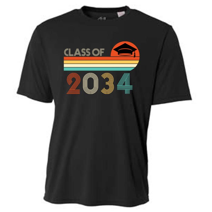 Class Of 2034 Grow With Me Pre-K Graduate Vintage Cooling Performance Crew T-Shirt