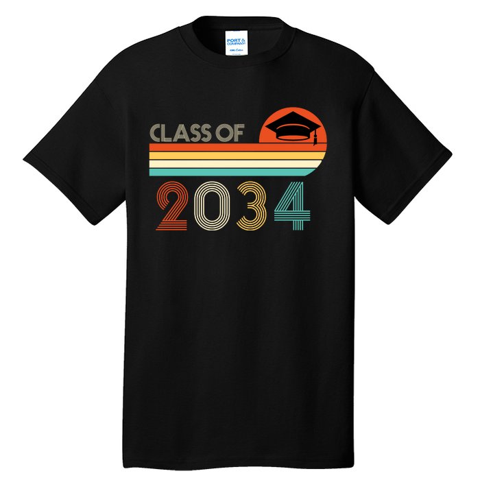 Class Of 2034 Grow With Me Pre-K Graduate Vintage Tall T-Shirt