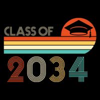 Class Of 2034 Grow With Me Pre-K Graduate Vintage Backpack