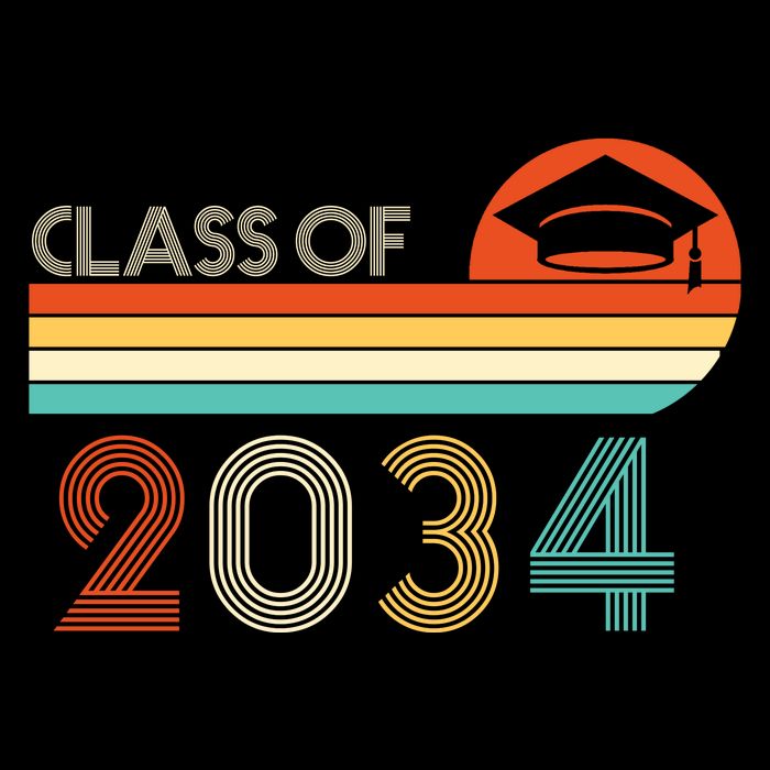 Class Of 2034 Grow With Me Pre-K Graduate Vintage Backpack