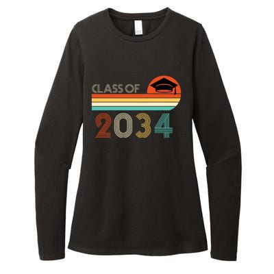 Class Of 2034 Grow With Me Pre-K Graduate Vintage Womens CVC Long Sleeve Shirt