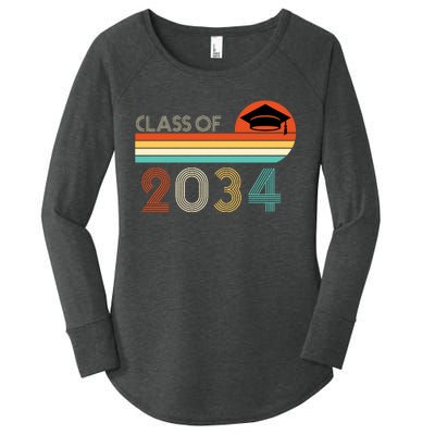 Class Of 2034 Grow With Me Pre-K Graduate Vintage Women's Perfect Tri Tunic Long Sleeve Shirt