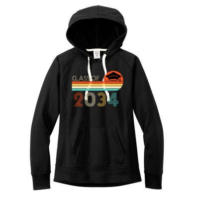 Class Of 2034 Grow With Me Pre-K Graduate Vintage Women's Fleece Hoodie