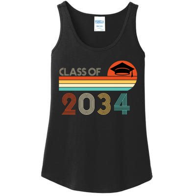 Class Of 2034 Grow With Me Pre-K Graduate Vintage Ladies Essential Tank