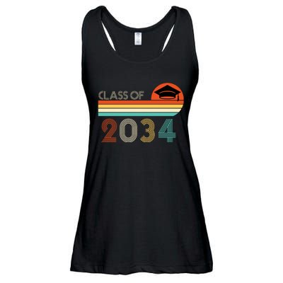 Class Of 2034 Grow With Me Pre-K Graduate Vintage Ladies Essential Flowy Tank