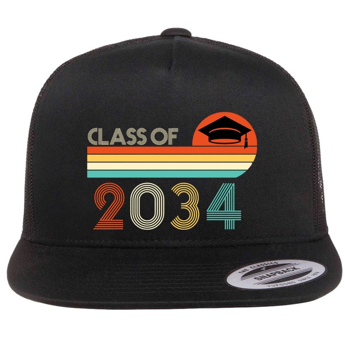 Class Of 2034 Grow With Me Pre-K Graduate Vintage Flatbill Hat