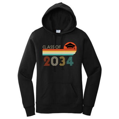 Class Of 2034 Grow With Me Pre-K Graduate Vintage Women's Pullover Hoodie