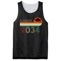 Class Of 2034 Grow With Me Pre-K Graduate Vintage Mesh Reversible Basketball Jersey Tank