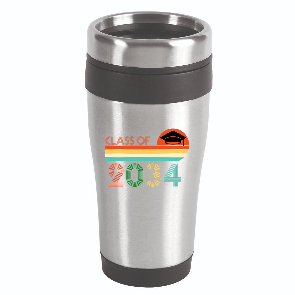 Class Of 2034 Grow With Me Pre-K Graduate Vintage 16oz Travel Tumbler
