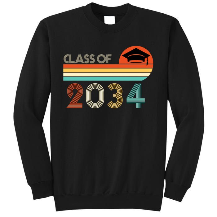 Class Of 2034 Grow With Me Pre-K Graduate Vintage Tall Sweatshirt