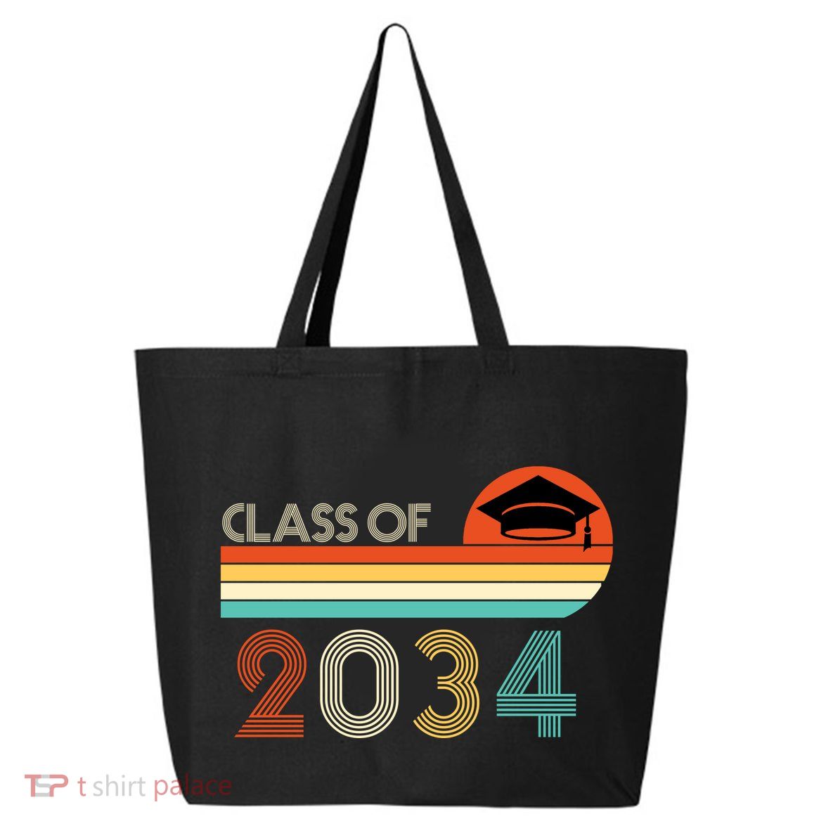 Class Of 2034 Grow With Me Pre-K Graduate Vintage 25L Jumbo Tote