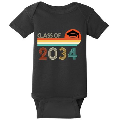 Class Of 2034 Grow With Me Pre-K Graduate Vintage Baby Bodysuit