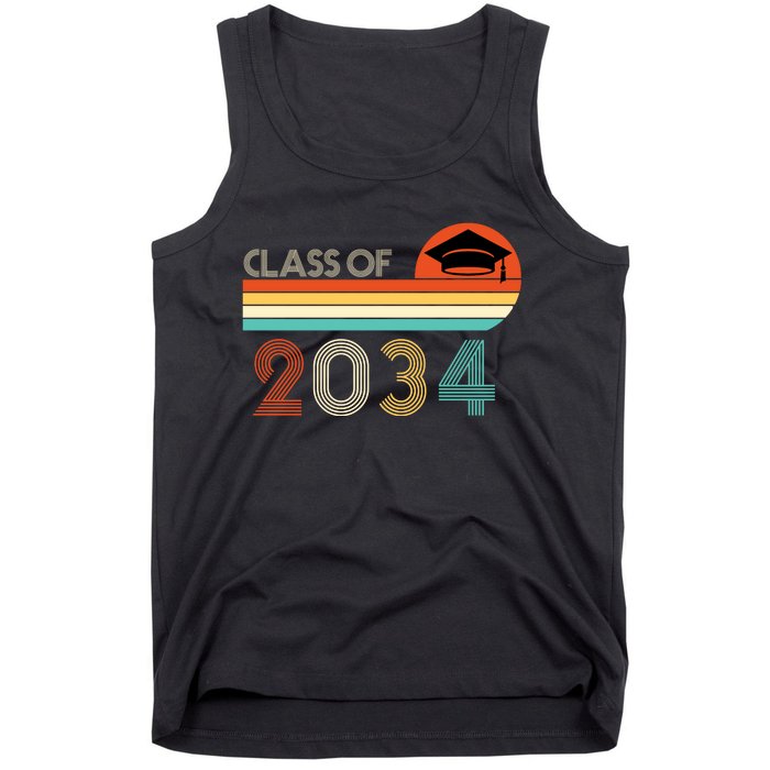 Class Of 2034 Grow With Me Pre-K Graduate Vintage Tank Top