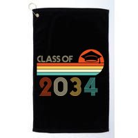 Class Of 2034 Grow With Me Pre-K Graduate Vintage Golf Towel