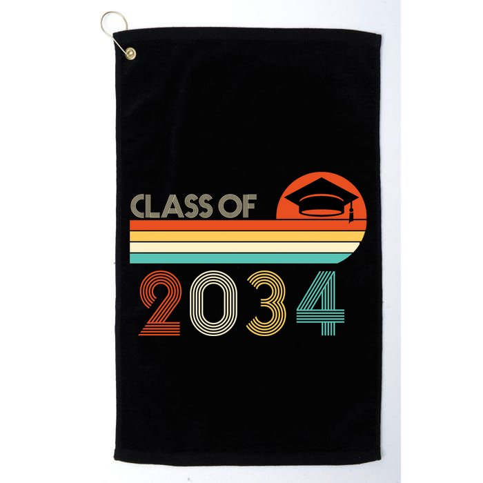 Class Of 2034 Grow With Me Pre-K Graduate Vintage Golf Towel
