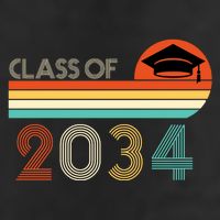 Class Of 2034 Grow With Me Pre-K Graduate Vintage Golf Towel
