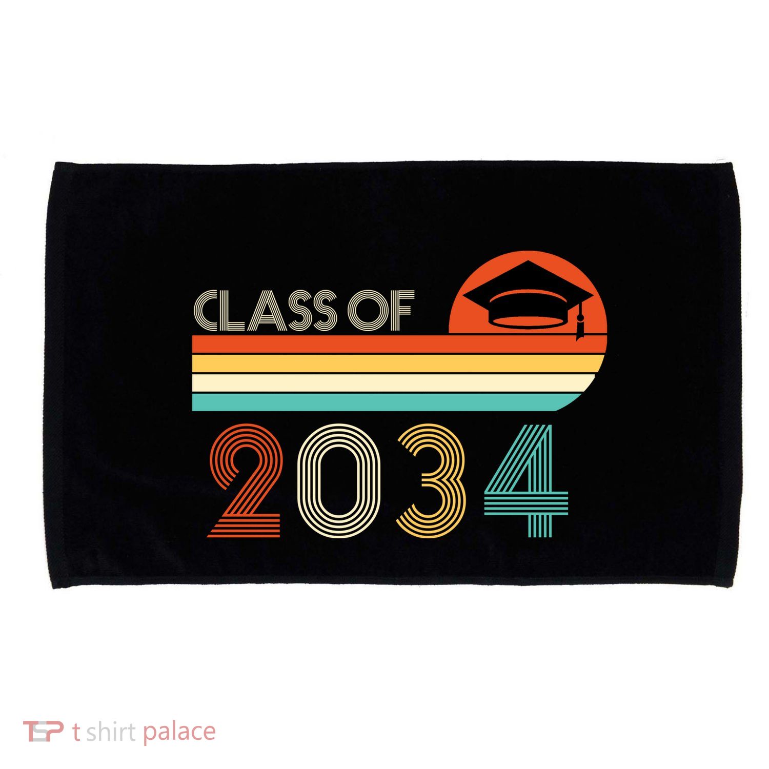 Class Of 2034 Grow With Me Pre-K Graduate Vintage Microfiber Hand Towel
