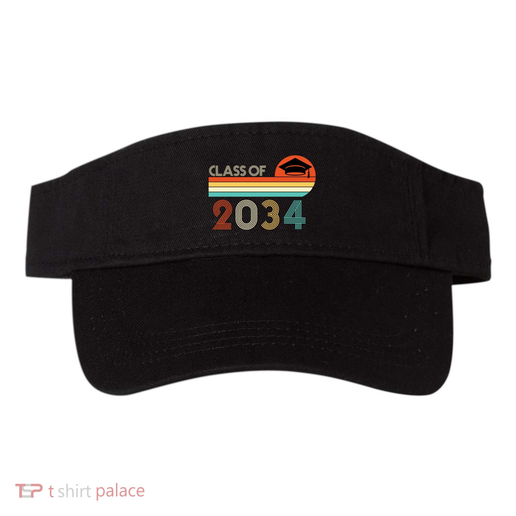 Class Of 2034 Grow With Me Pre-K Graduate Vintage Visor