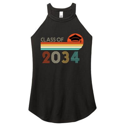 Class Of 2034 Grow With Me Pre-K Graduate Vintage Women’s Perfect Tri Rocker Tank