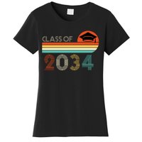 Class Of 2034 Grow With Me Pre-K Graduate Vintage Women's T-Shirt