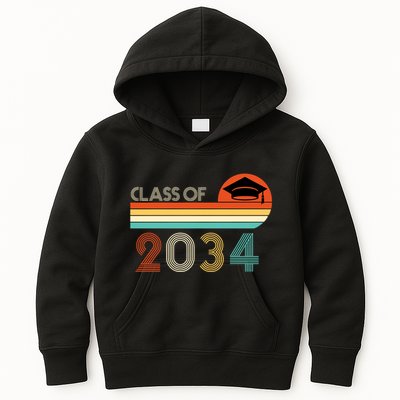 Class Of 2034 Grow With Me Pre-K Graduate Vintage Kids Hoodie