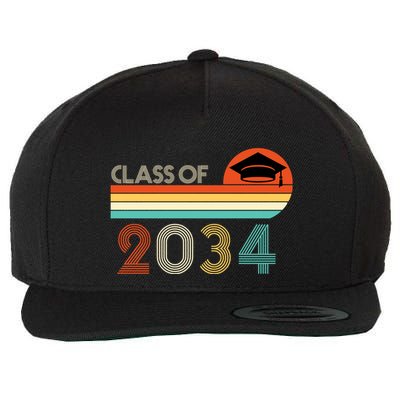 Class Of 2034 Grow With Me Pre-K Graduate Vintage Wool Snapback Cap