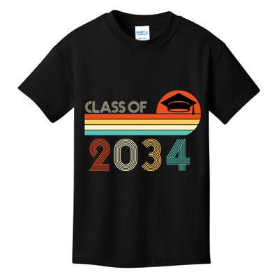 Class Of 2034 Grow With Me Pre-K Graduate Vintage Kids T-Shirt