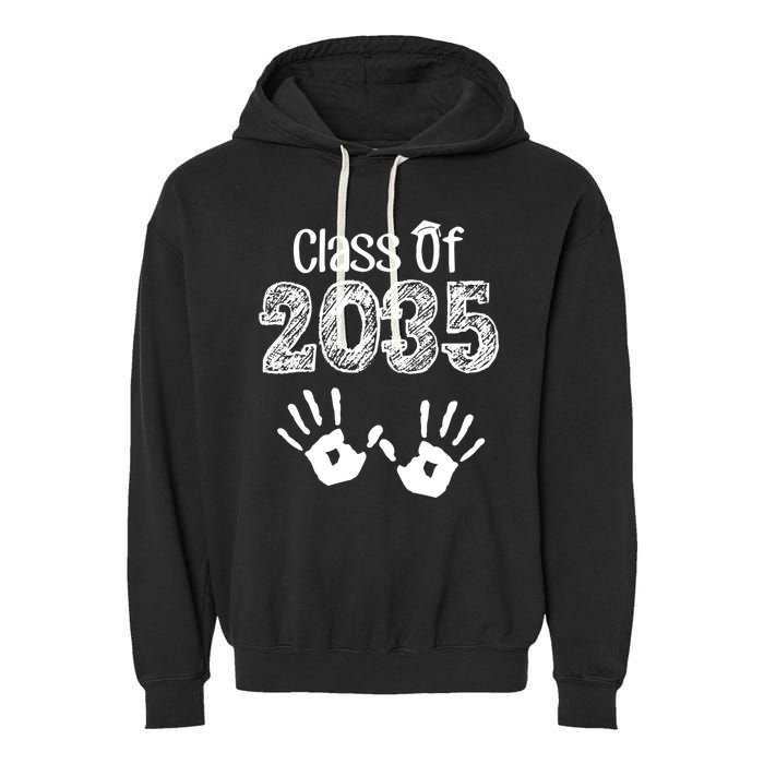 Class of 2035 Grow With Me Handprint Pre-K Garment-Dyed Fleece Hoodie