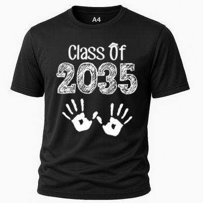 Class of 2035 Grow With Me Handprint Pre-K Cooling Performance Crew T-Shirt