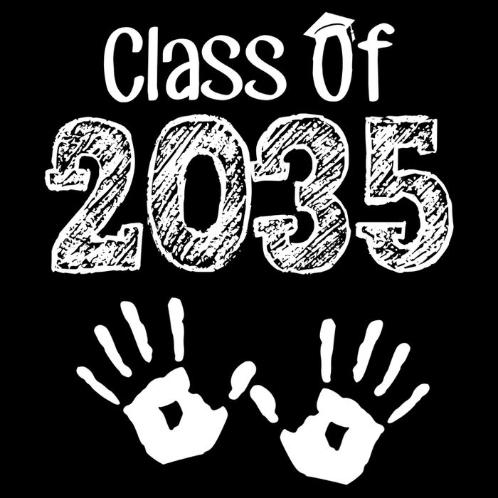 Class of 2035 Grow With Me Handprint Pre-K Impact Tech Backpack