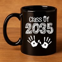 Class of 2035 Grow With Me Handprint Pre-K 11oz C Handle Ceramic Mug