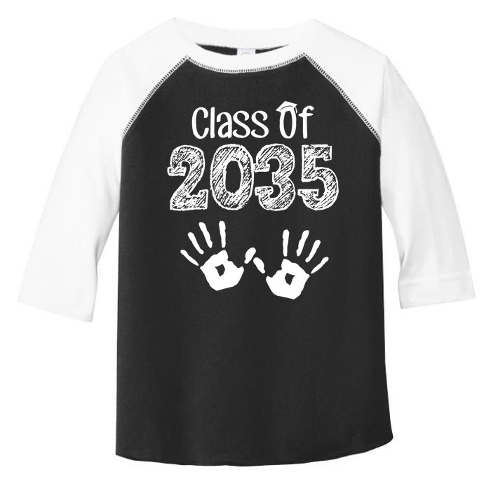 Class of 2035 Grow With Me Handprint Pre-K Toddler Fine Jersey T-Shirt