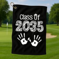 Class of 2035 Grow With Me Handprint Pre-K Golf Towel
