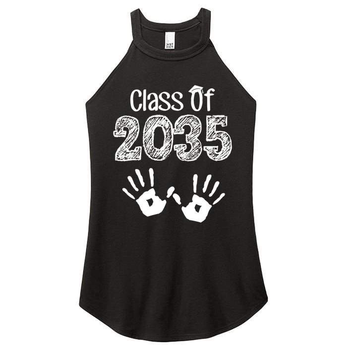 Class of 2035 Grow With Me Handprint Pre-K Women's Perfect Tri Rocker Tank