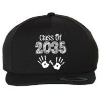 Class of 2035 Grow With Me Handprint Pre-K Wool Snapback Cap