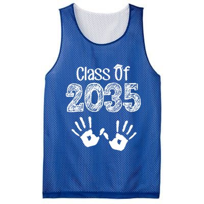 Class of 2035 Grow With Me Handprint Pre-K Mesh Reversible Basketball Jersey Tank