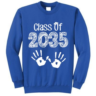 Class of 2035 Grow With Me Handprint Pre-K Tall Sweatshirt