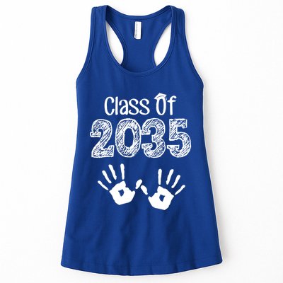 Class of 2035 Grow With Me Handprint Pre-K Womens Tank Top
