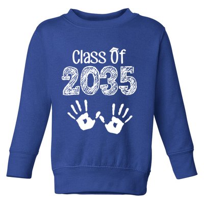 Class of 2035 Grow With Me Handprint Pre-K Toddler Sweatshirt