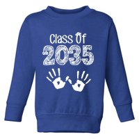 Class of 2035 Grow With Me Handprint Pre-K Toddler Sweatshirt